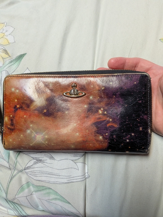 Vivienne Westwood Handbags - Vivienne Westwood Galaxy Gradient Zip Wallet - Copper to Purple